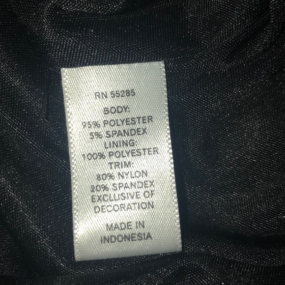 Express black mini dress with rhinestones - Picture 3 of 8